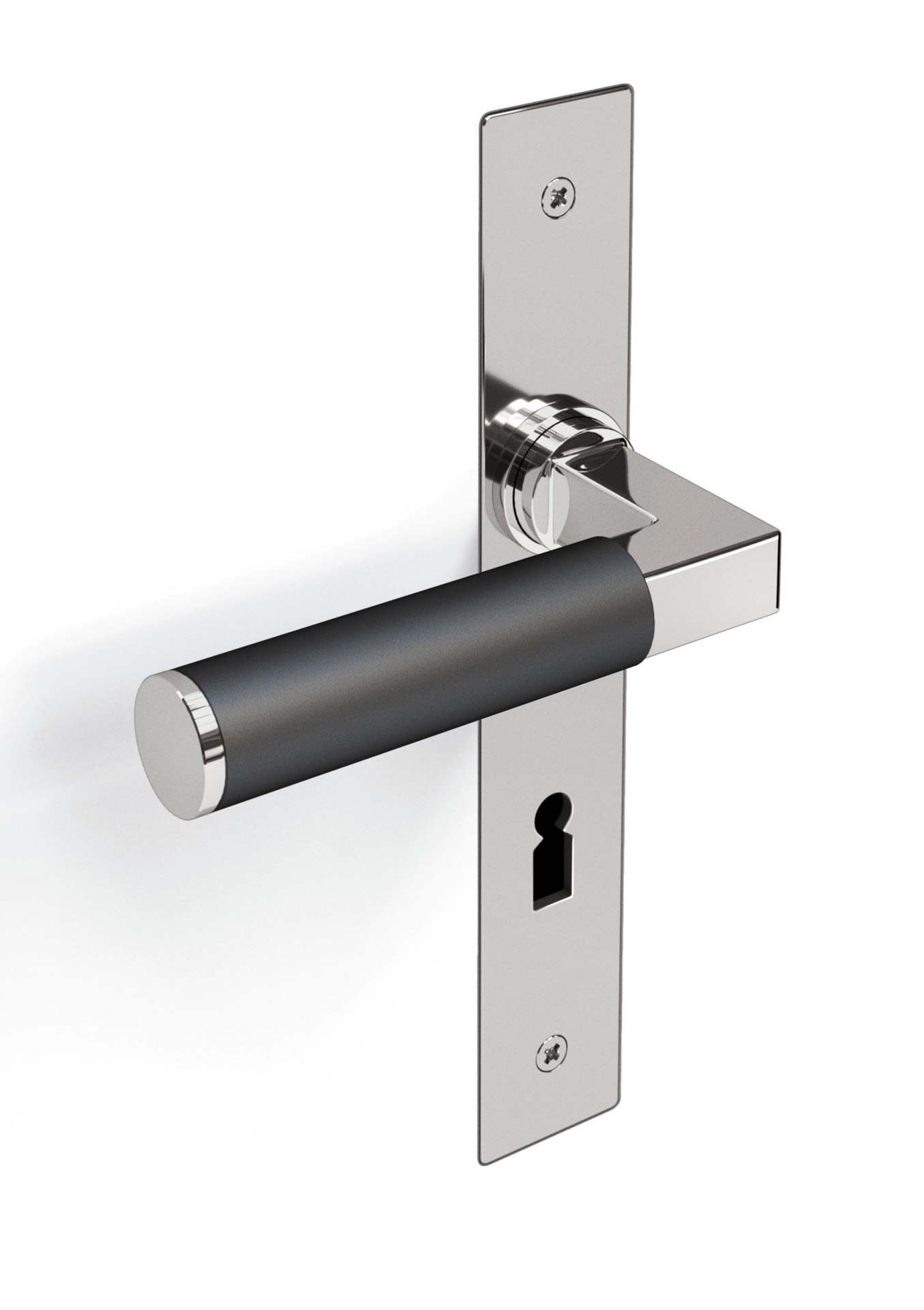 Close-Up Flächenbündiger Drücker Chrom/Schwarz